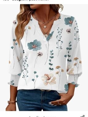 flowing flower top